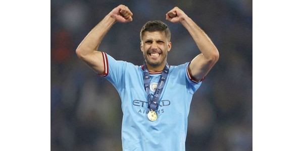 Rodri, klíčový hráč Manchesteru City v polovině roku 2023
